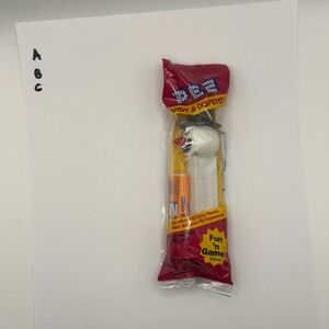 PEZ Candy Dispenser New Snowman Holiday Christmas White Yellow Red Sealed